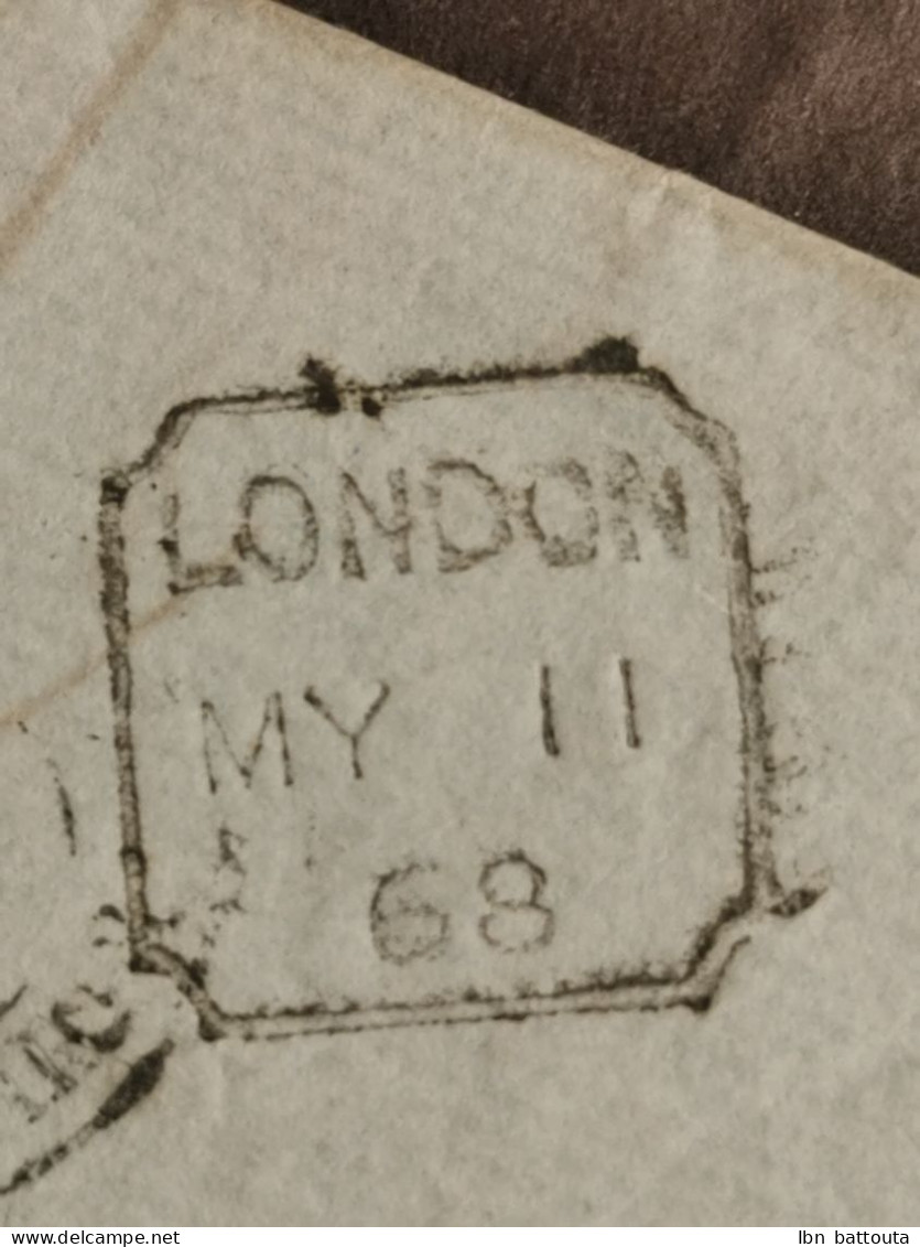 Belle Lettre De 1868 - Postmark Collection