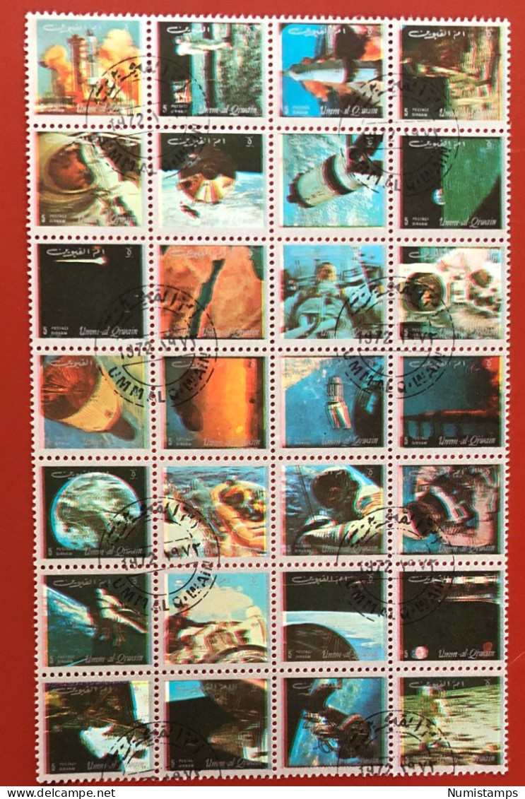 Umm Al-Qiwain - Space Travel, Small Format (Series) - 1972 - Umm Al-Qiwain
