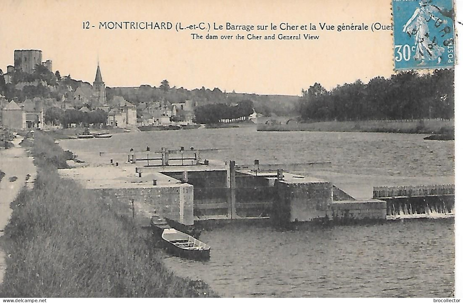 MONTRICHARD ( 41 ) -  Le Barrage - Chiatte, Barconi