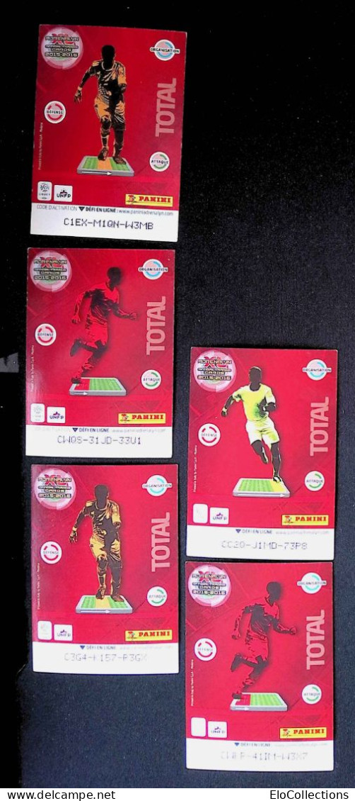 Trading Cards, Carte De Collection, Sports, Football, Panini, 2015-2016, LOT DE 5 TRADIND CARDS - Trading-Karten
