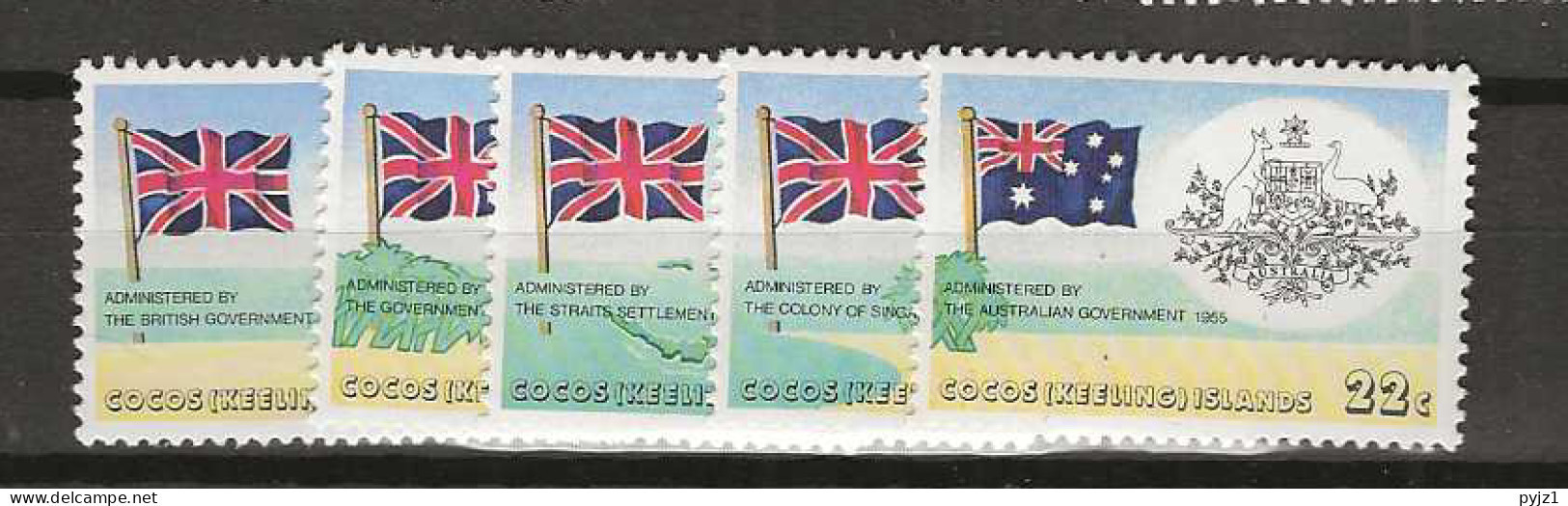 1980 MNH Cocos Island Mi 56-60 - Cocos (Keeling) Islands