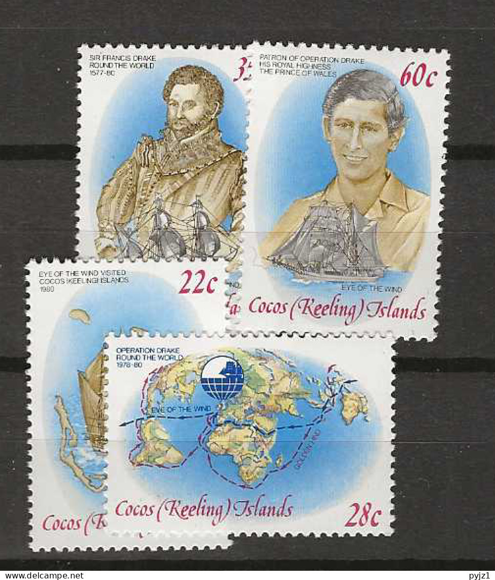 1980 MNH Cocos Island Mi 61-64 - Kokosinseln (Keeling Islands)