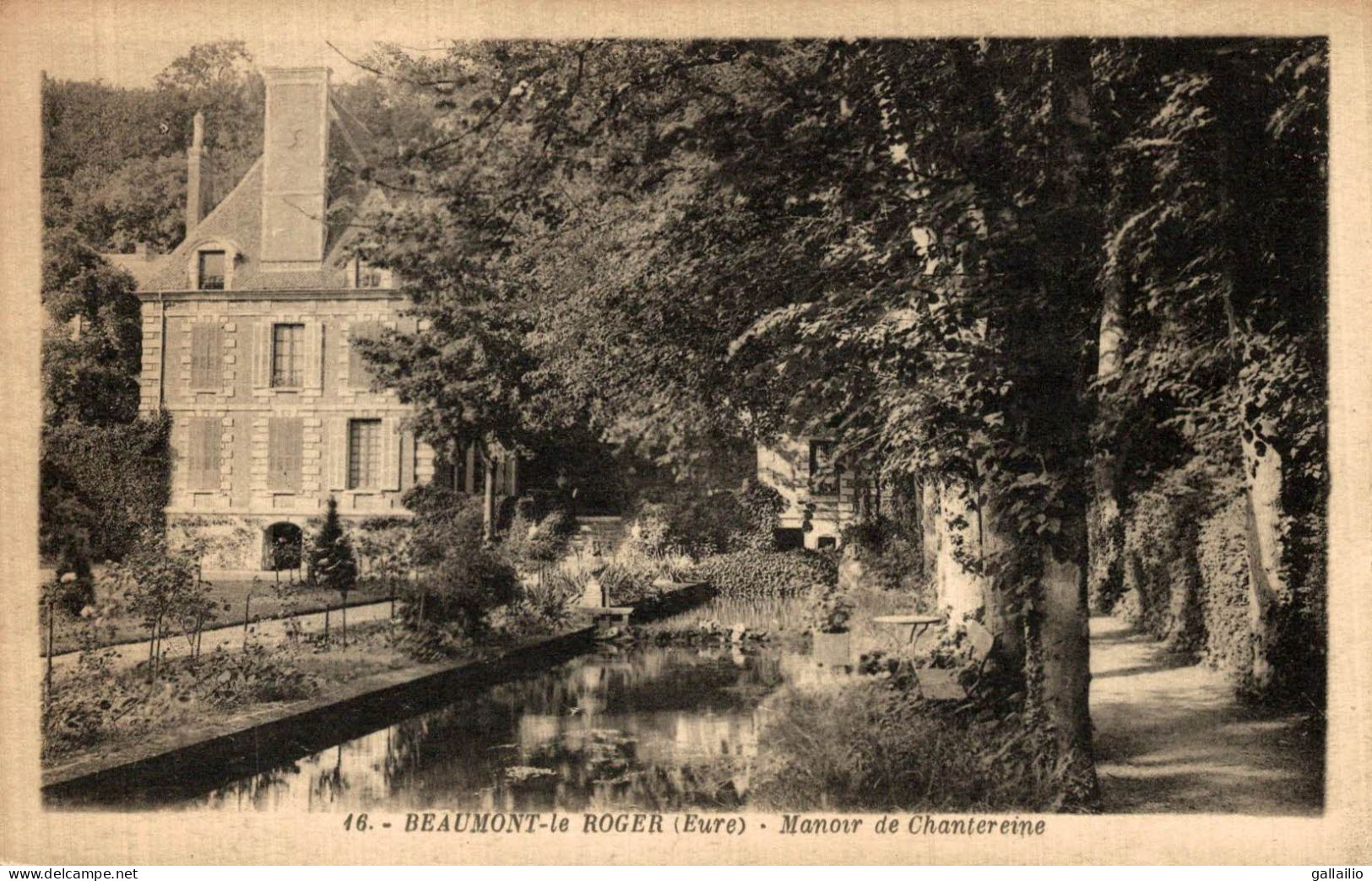 BEAUMONT LE ROGER MANOIR DE CHANTEREINE - Beaumont-le-Roger