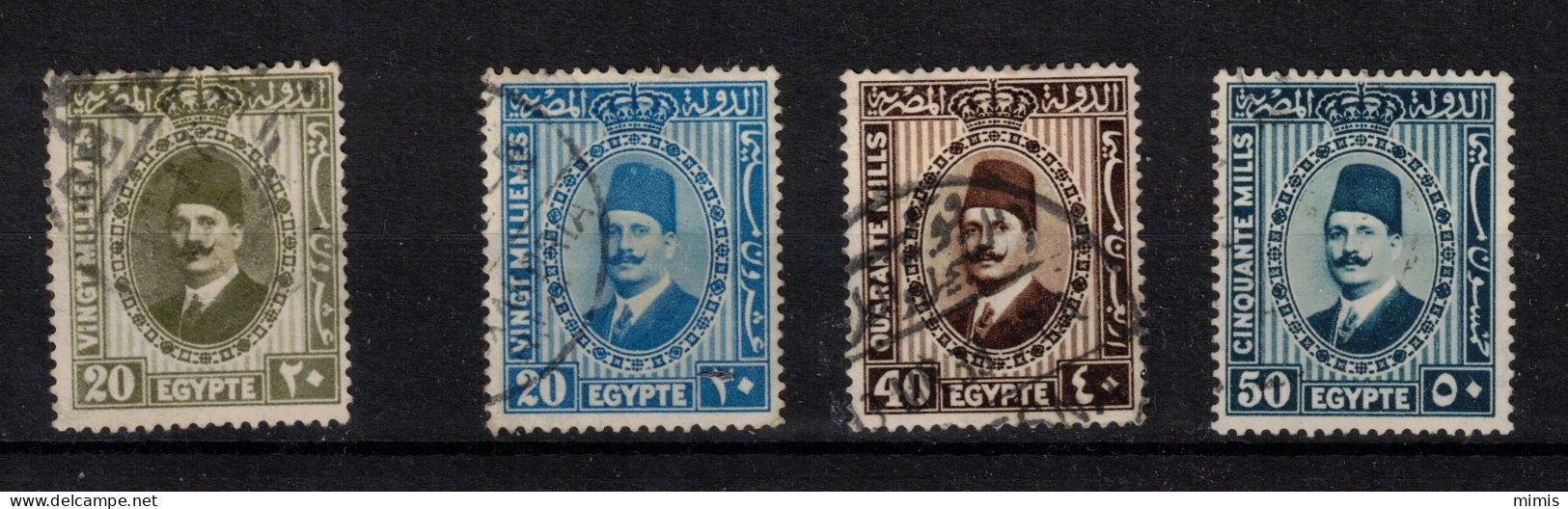 EGYPTE        Entre 1927 Et 1932   Différents Timbres Oblitérés - Gebruikt