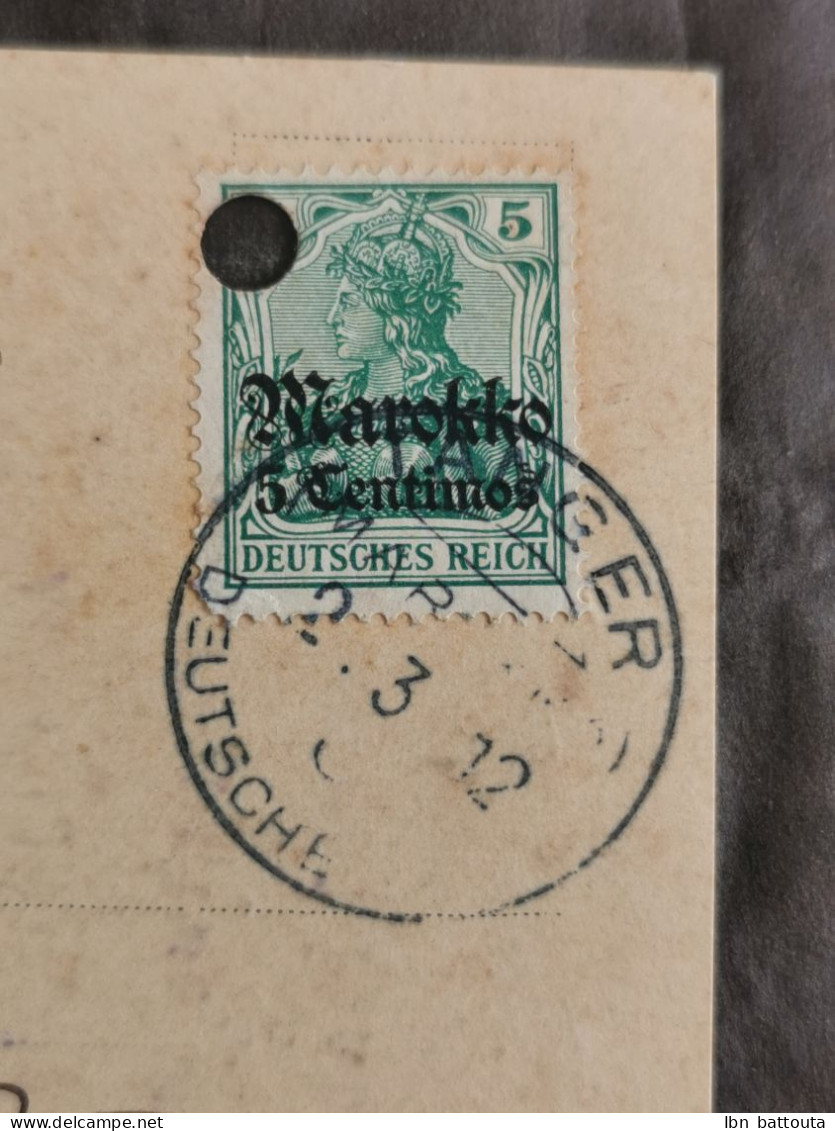 Belle Carte De 1912 Tanger - Postmark Collection