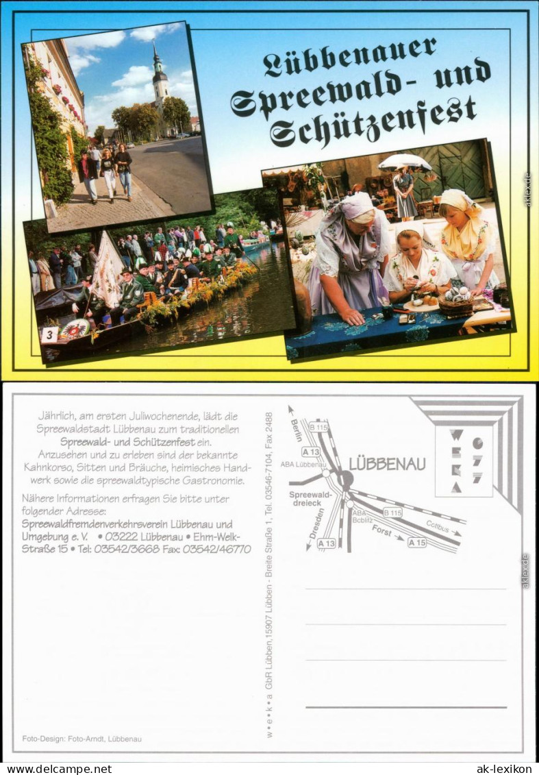 Ansichtskarte Lübbenau (Spreewald) Lubnjow Spreewald- Und Schützenfest 1995 - Luebbenau