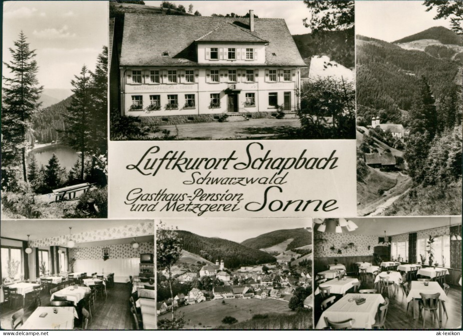 Bad Rippoldsau-Schapbach Gasthof Pension Und Metzgerei Zur Sonne 1967 - Bad Rippoldsau - Schapbach