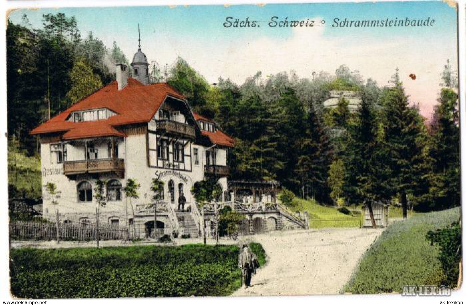 Ansichtskarte Kirnitzschtal-Sebnitz Schrammsteinebaude Ca 1914 1914 - Kirnitzschtal