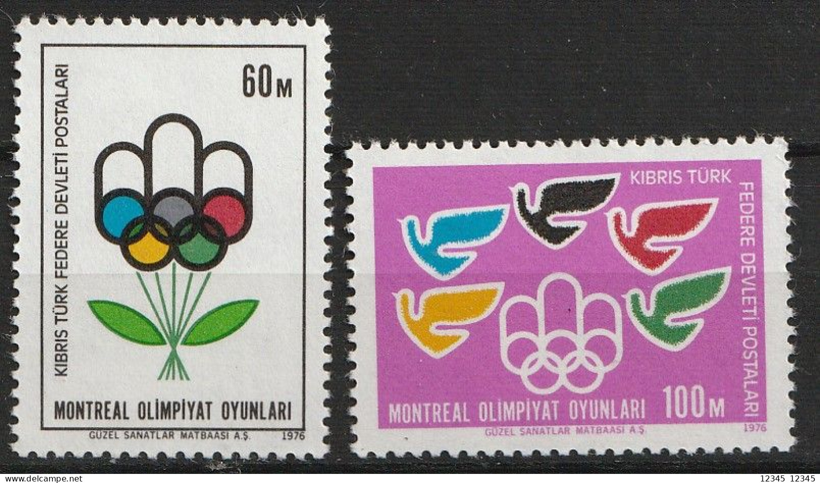 Turks Cyprus 1976, Postfris MNH, Olympic Games - Ungebraucht