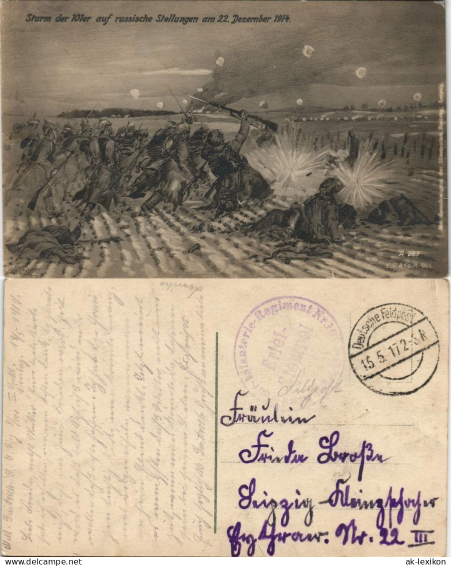 Russland Sturm  10ler Auf Russische Stellungen 22. Dezember Rußland Россия 1917 - Russland