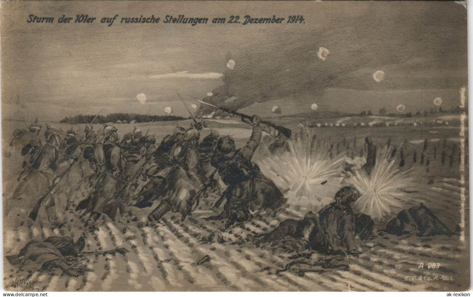 Russland Sturm  10ler Auf Russische Stellungen 22. Dezember Rußland Россия 1917 - Russland