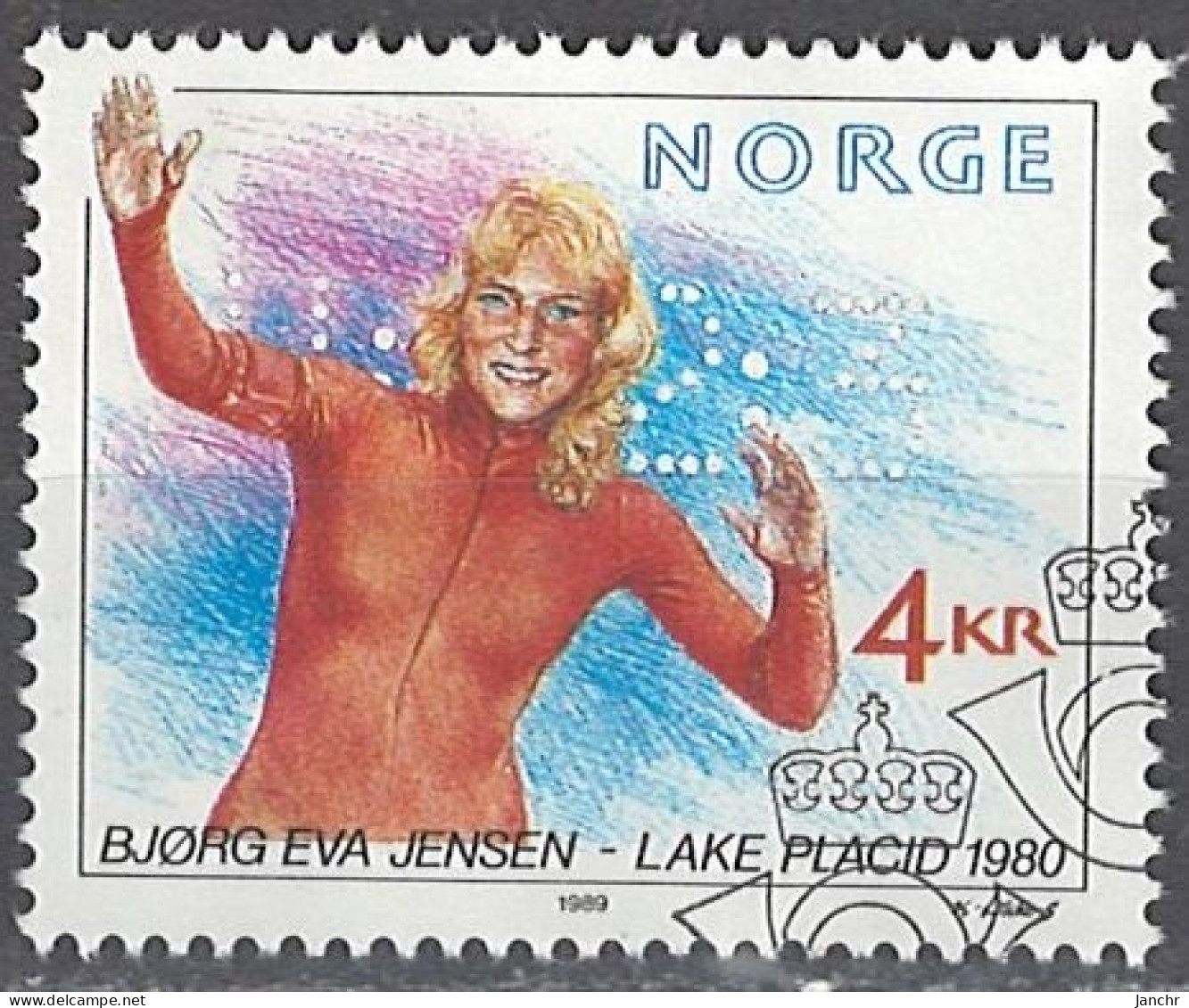 Norwegen Norway 1989. Mi.Nr. 1027, Used O - Gebruikt