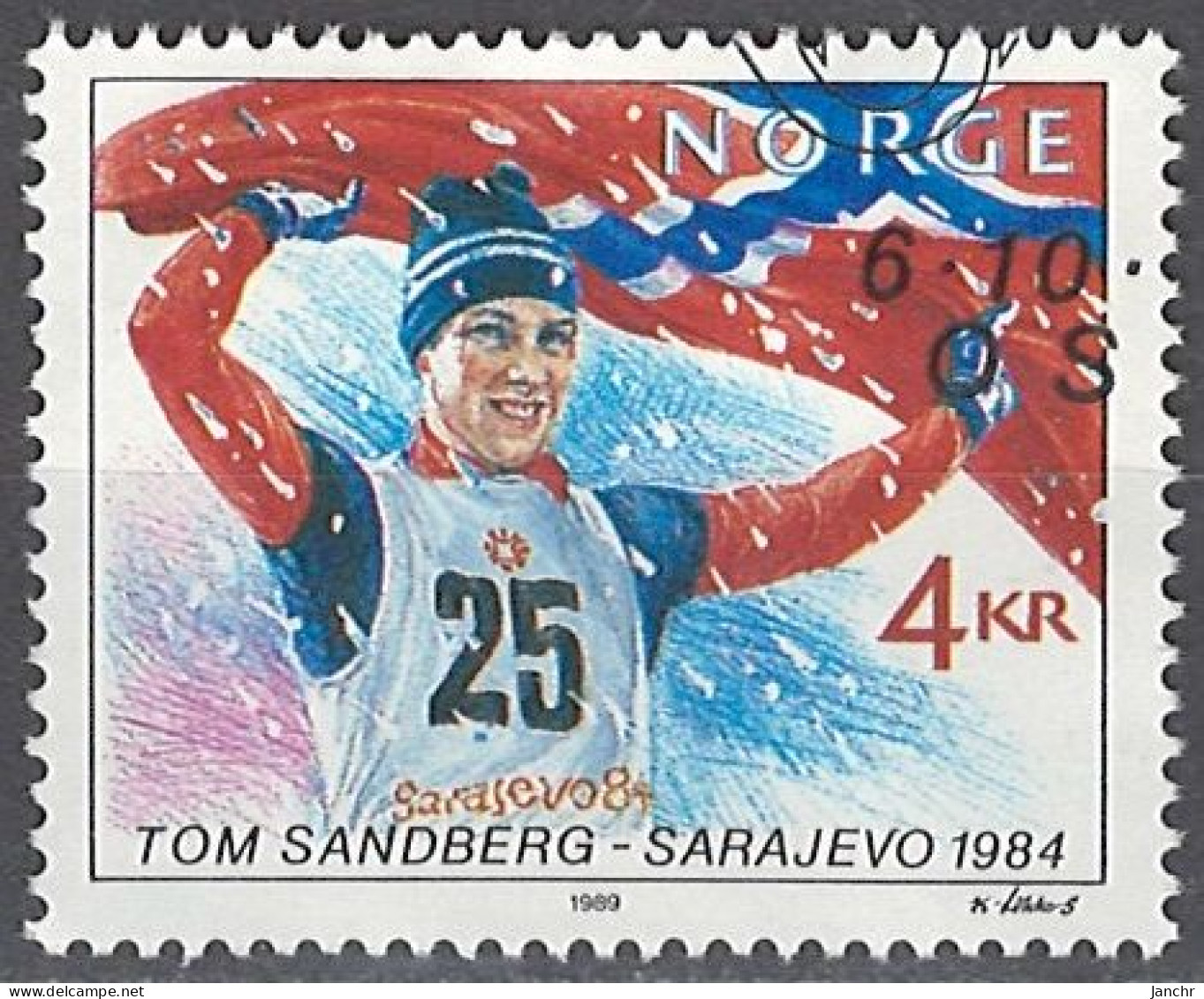Norwegen Norway 1989. Mi.Nr. 1029, Used O - Used Stamps