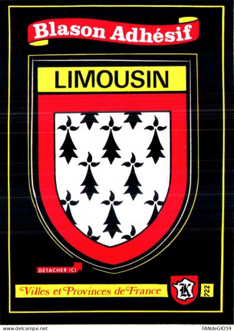 > Régions > Limousin  BLASON  ADHESIF /// 86 - Limousin