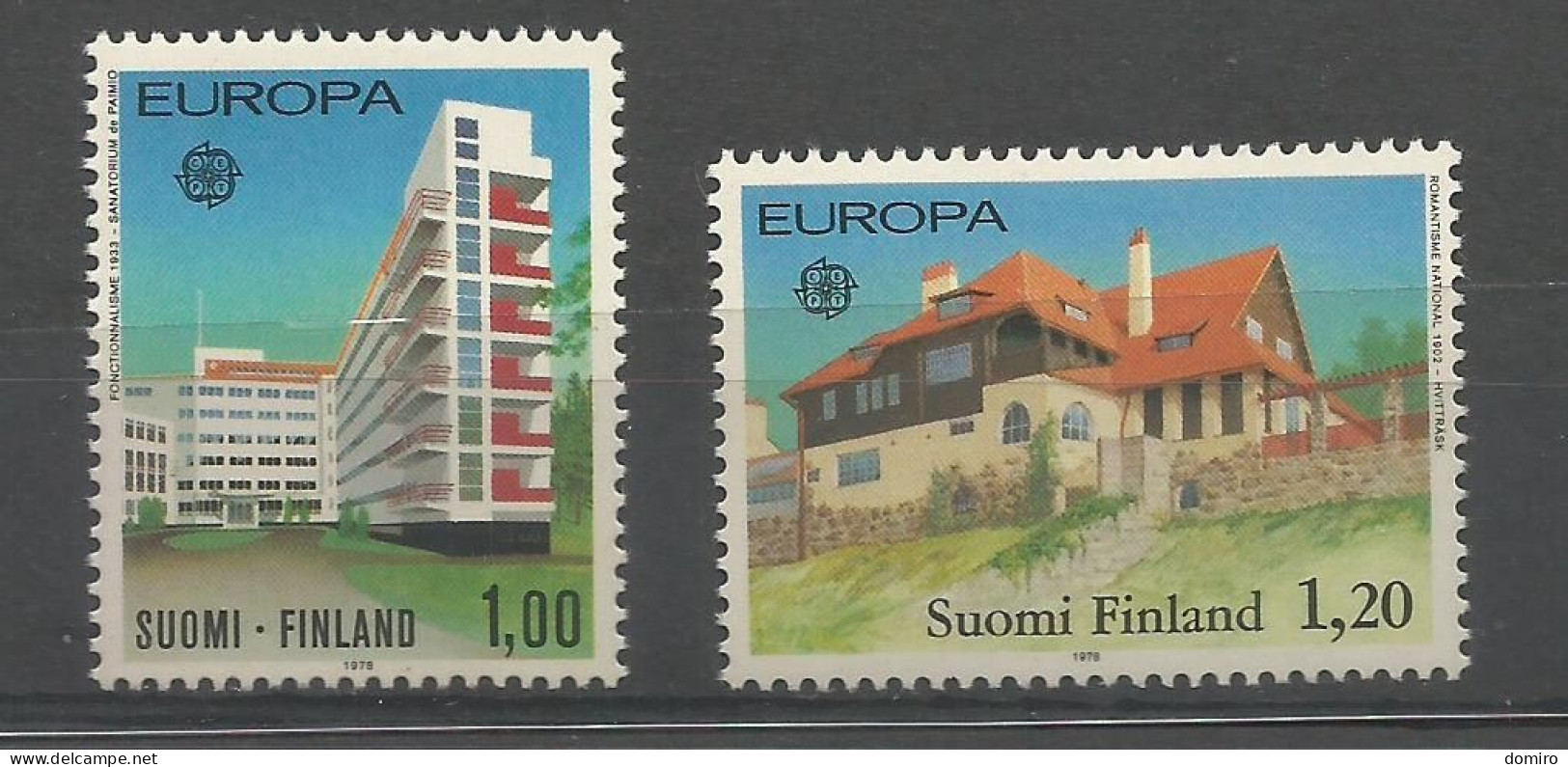 Finland 788/789 **  (MNH)  "CEPT 1978" - Nuovi