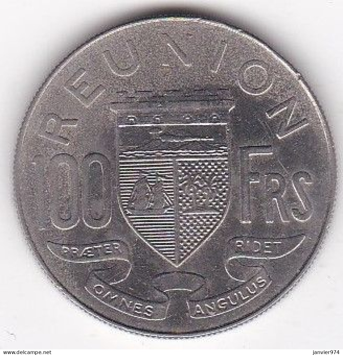 Ile De La Réunion . 100 Francs 1972 , En Nickel , Lec# 109 - Reunión