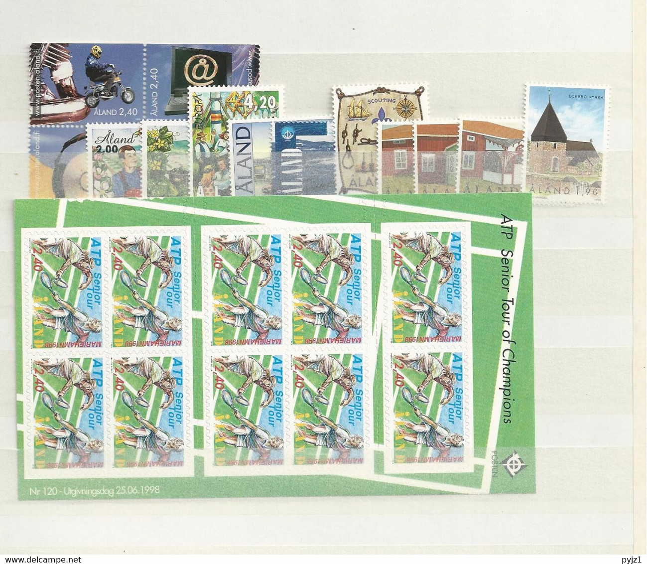 1998 MNH Aland  Year Complete, Postfris - Aland