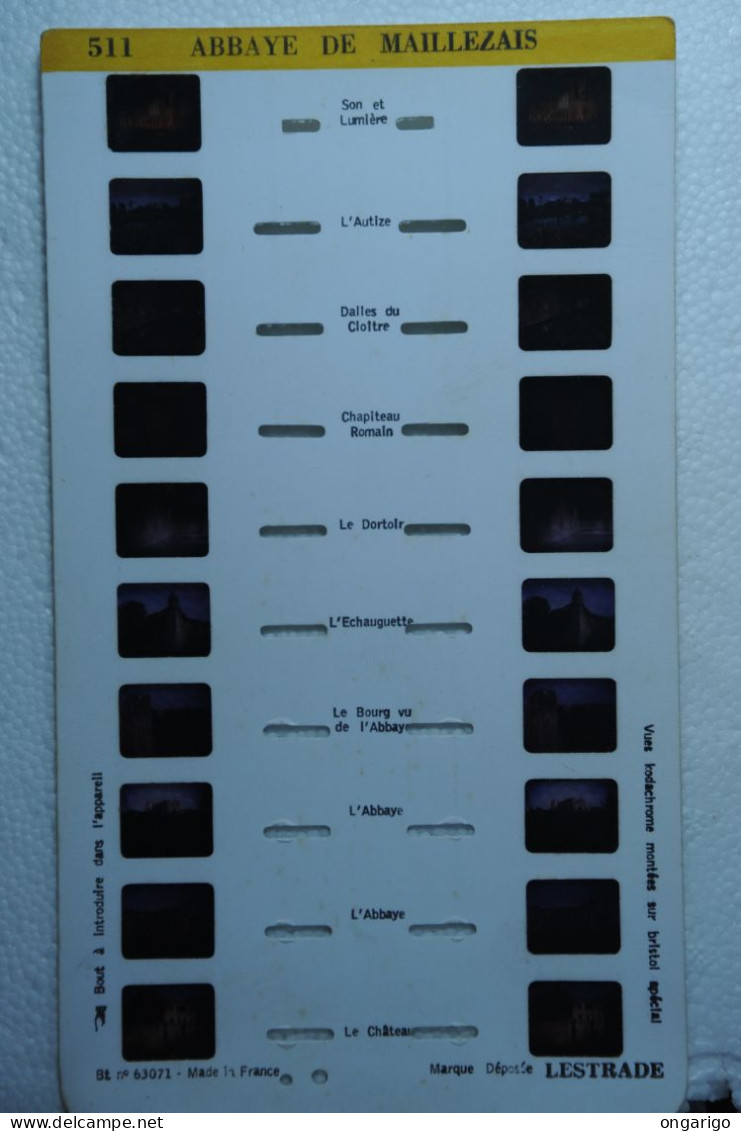 LESTRADE :   511    ABBAYE DE MAILLEZAIS - Stereoskope - Stereobetrachter