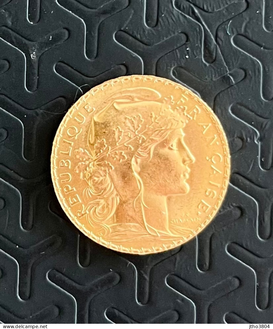 20 Fr Or Coq Marianne 1908 - 20 Francs (gold)