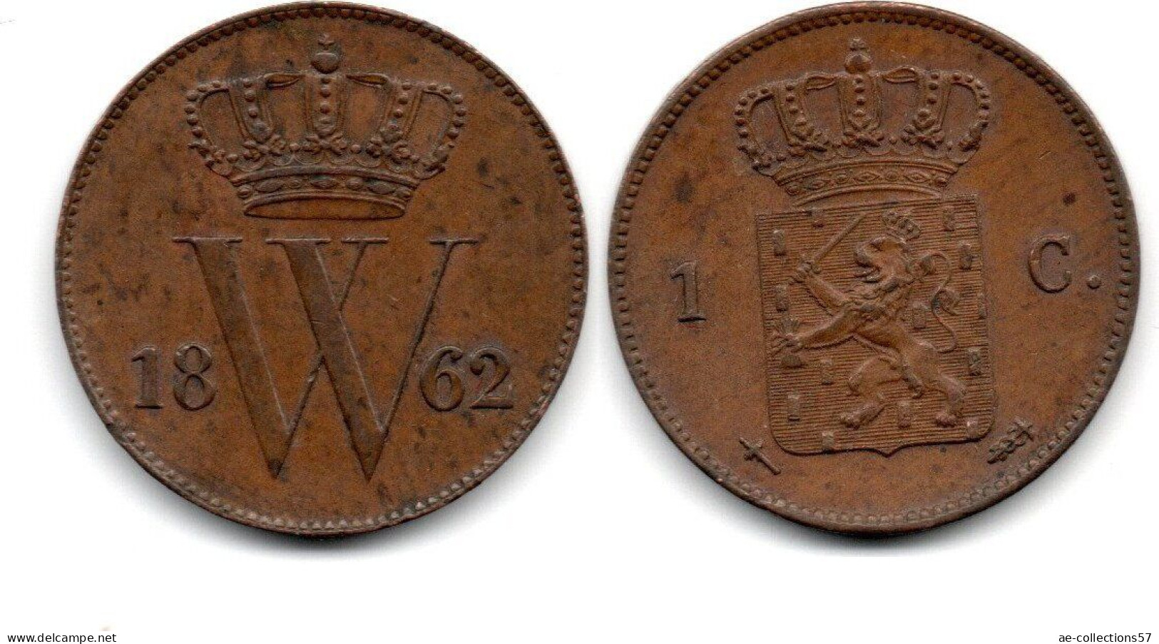 MA 33891 / Pays Bas - Netherlands - Niederlande 1 Cent 1862 TTB - 1849-1890: Willem III.