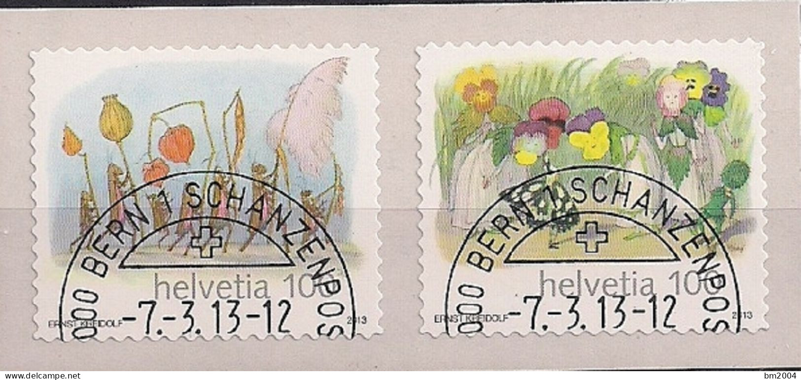 2013 Schweiz   Mi. 2286-7 FD-used  150. Geburtstag Von Ernst Kreidolf. - Used Stamps