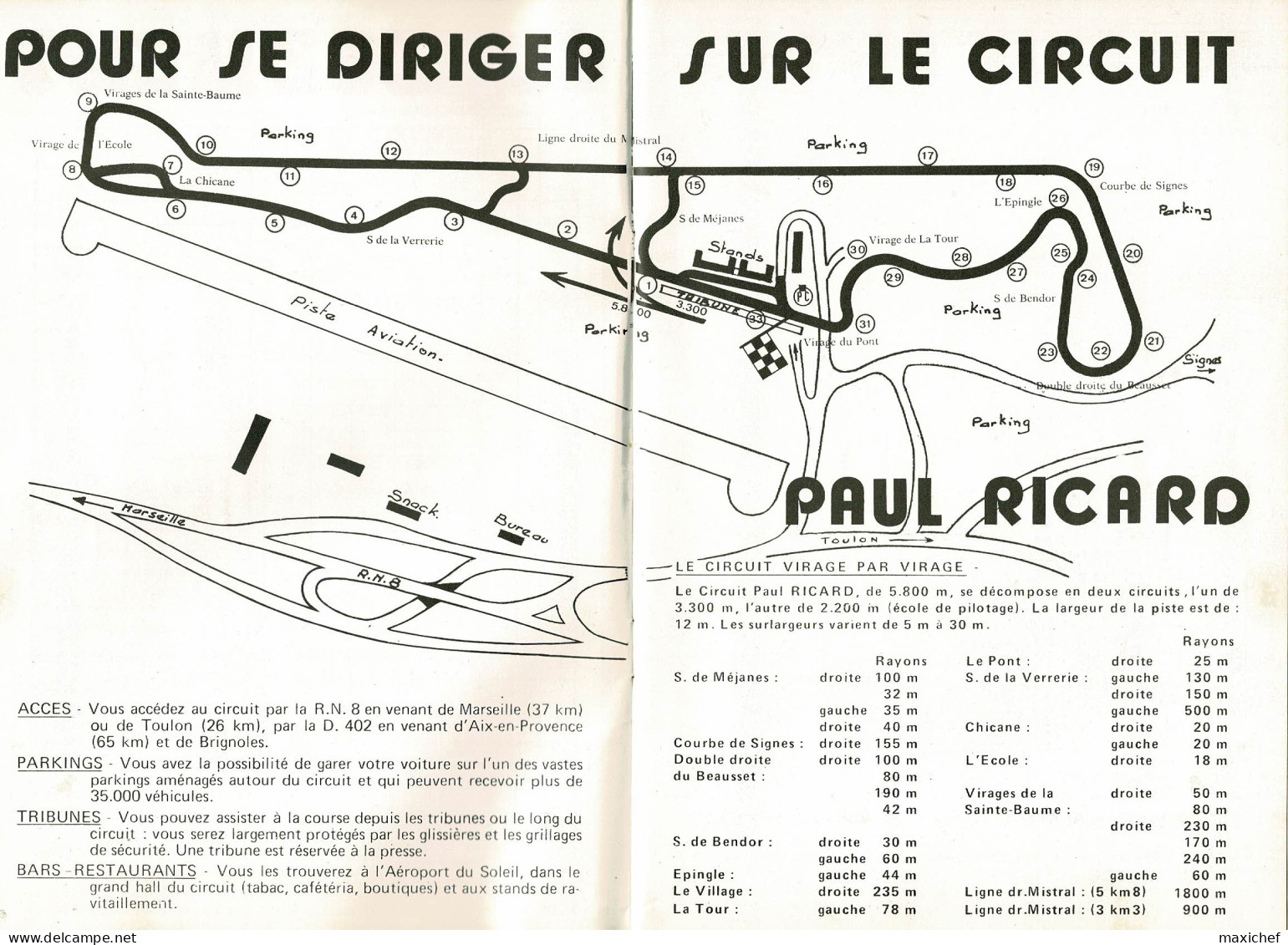 Circuit Paul Ricard 2.3.4 Juillet 1971 - Championnat Du Monde Formule 1, 4ème Grand Prix De France - 15 X 22cm - Automovilismo - F1