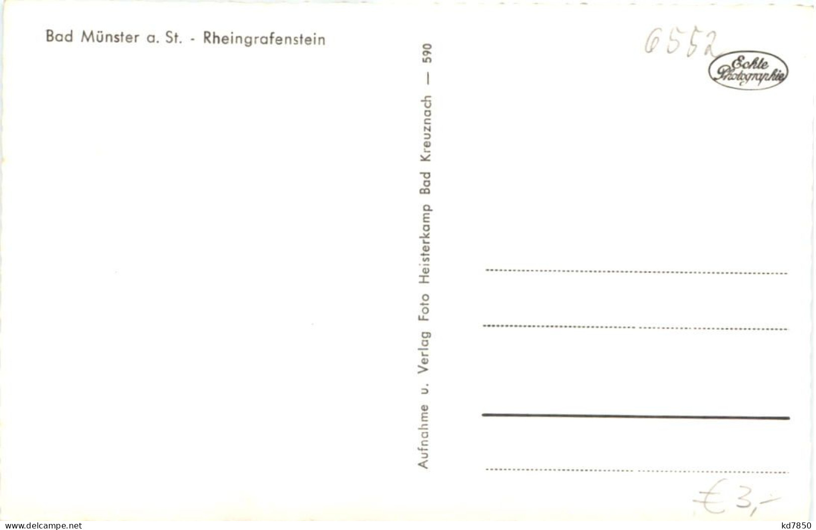 Bad Münster Am Stein - Rheingrafenstein - Bad Muenster A. Stein - Ebernburg