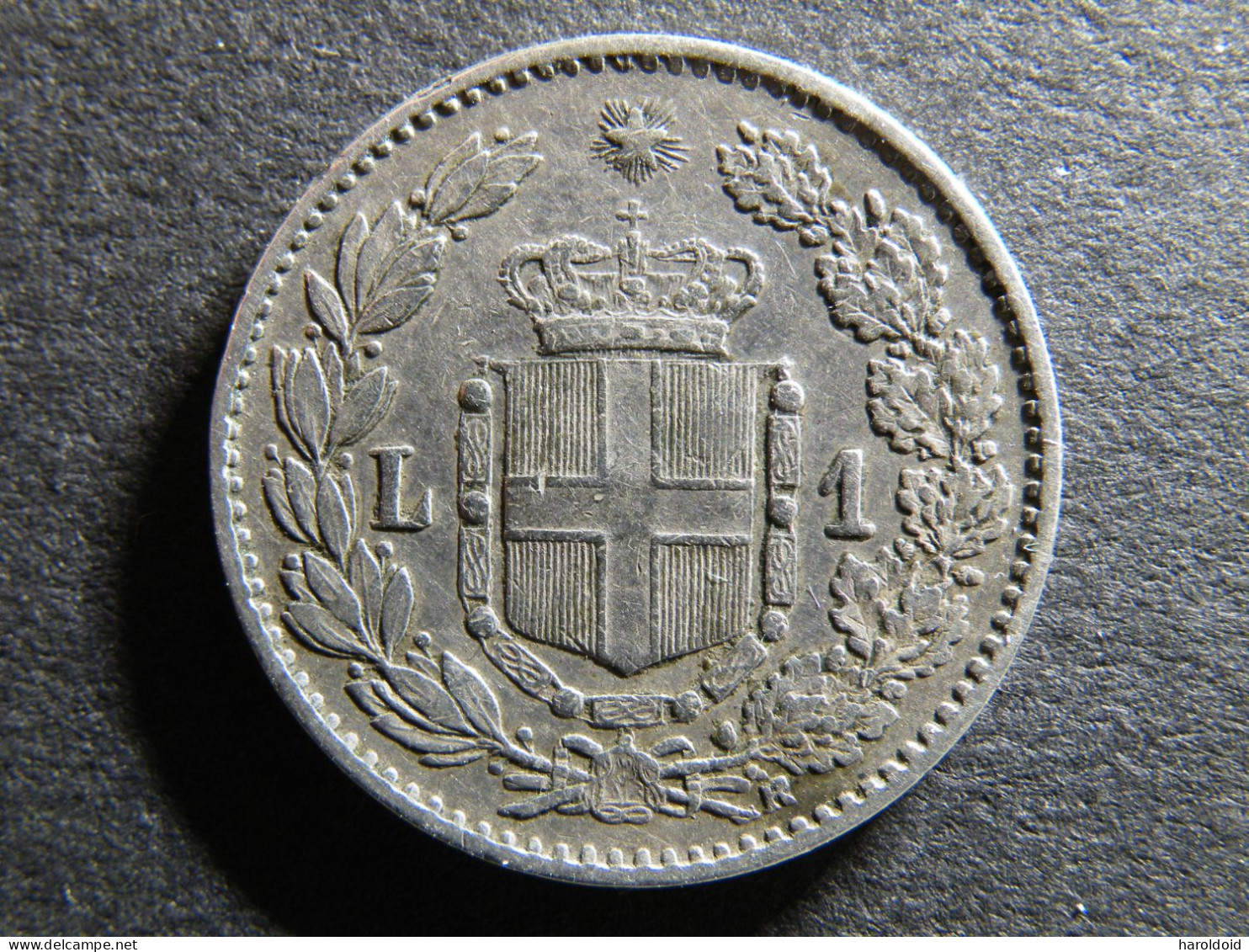 ITALIE - 1 LIRE 1886 R - 1878-1900 : Umberto I.