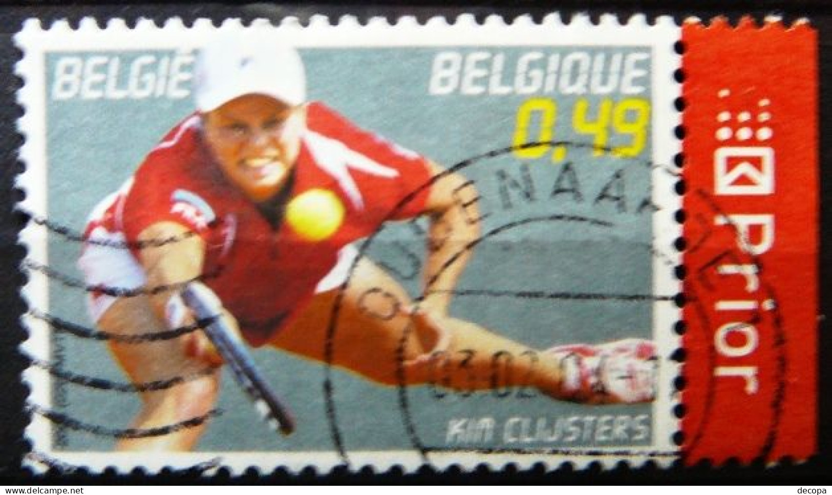 (dcbnp-096)  Belgium Mi 3275 Used : Kim Clijsters - Tenis