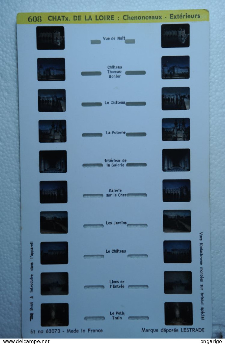 LESTRADE :   608   CHATX DE LA LOIRE  :  CHENONCEAUX - EXTÉRIEURS - Stereoscopes - Side-by-side Viewers