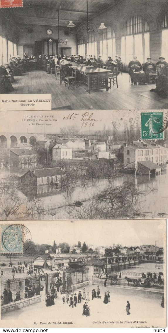 LOT De 505 Cartes Anciennes Des YVELINES (78) Dont 1 Carnet De Rambouillet : Voir Quelques Scans + Petites CP. - 500 Postkaarten Min.