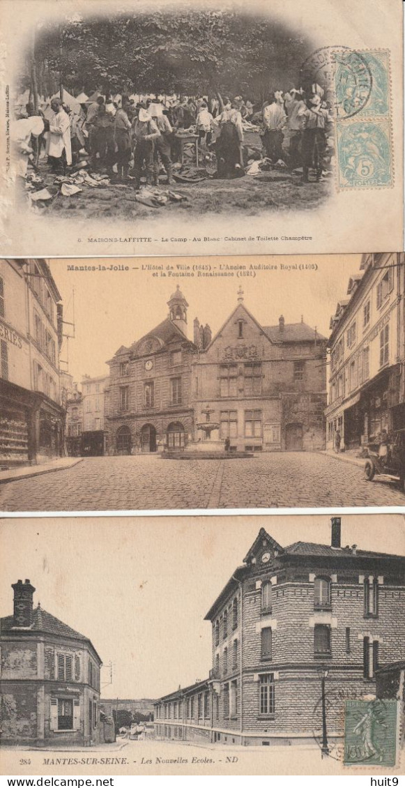 LOT De 505 Cartes Anciennes Des YVELINES (78) Dont 1 Carnet De Rambouillet : Voir Quelques Scans + Petites CP. - 500 Karten Min.