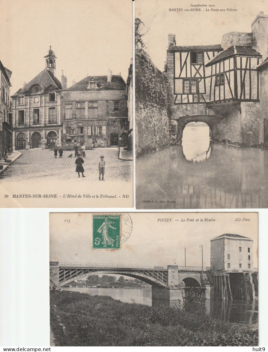 LOT de 505 Cartes Anciennes des YVELINES (78) dont 1 Carnet de Rambouillet : voir quelques scans + petites CP.