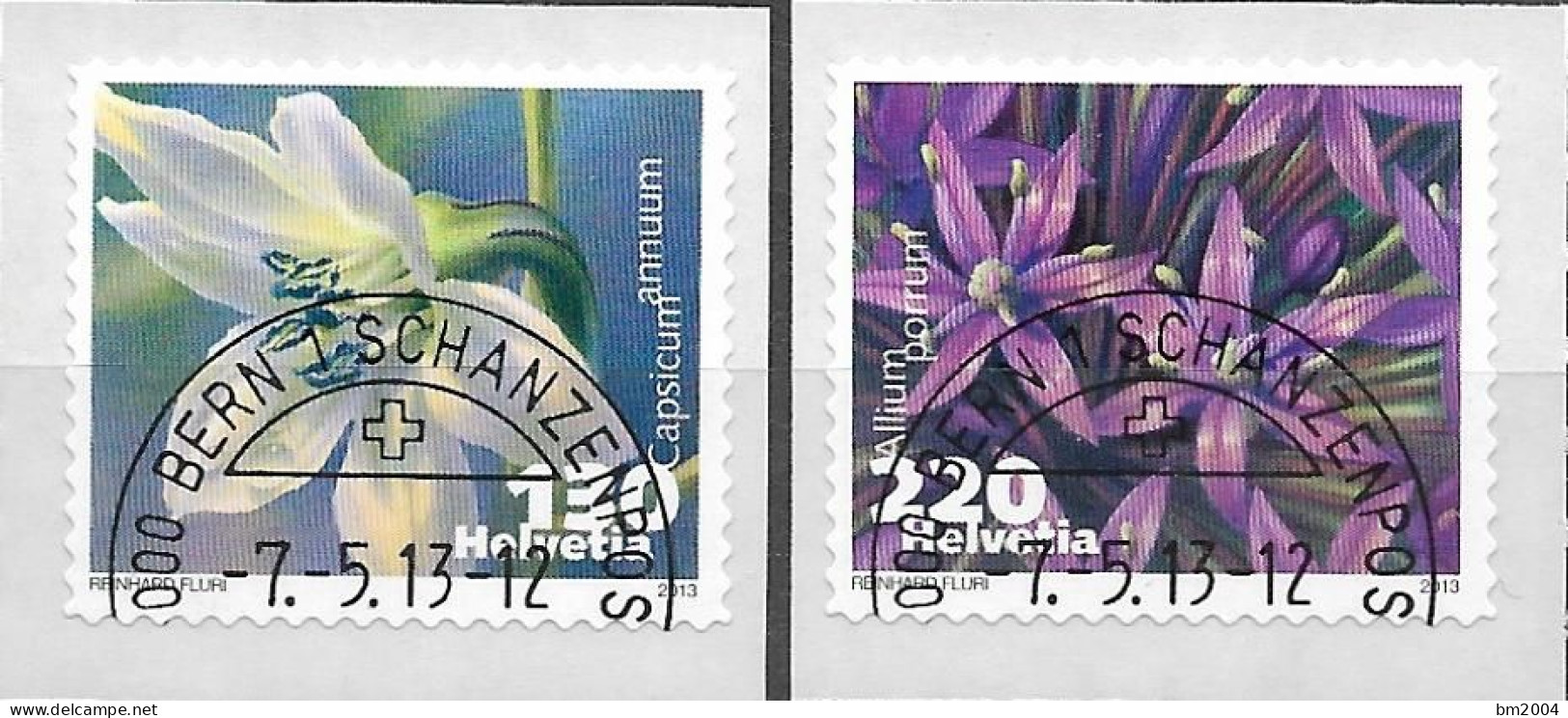 2013 Schweiz   Mi. 2300-1 FD-used    Gemüseblüten - Used Stamps