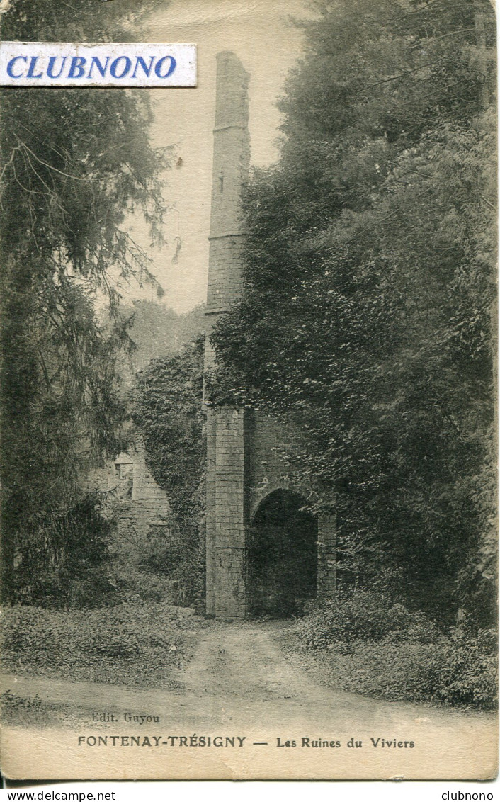 CPA - FONTENAY-TRESIGNY - RUINES DU VIVIERS - Fontenay Tresigny