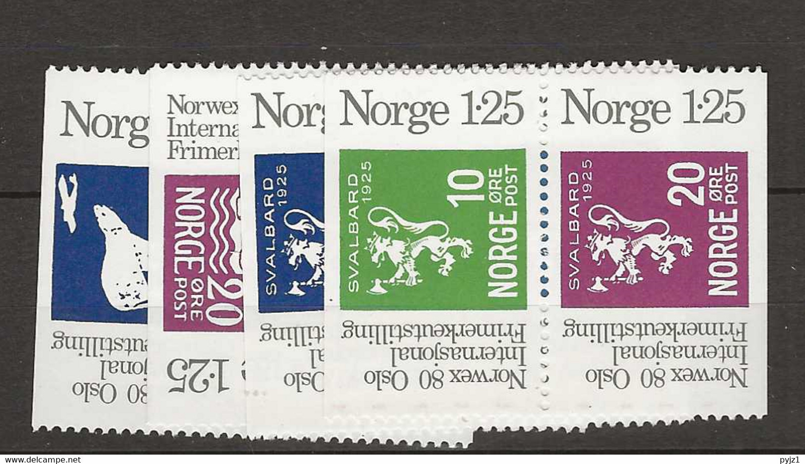 1978 MNH Norway, Mi 775-82 Postfris** - Nuevos