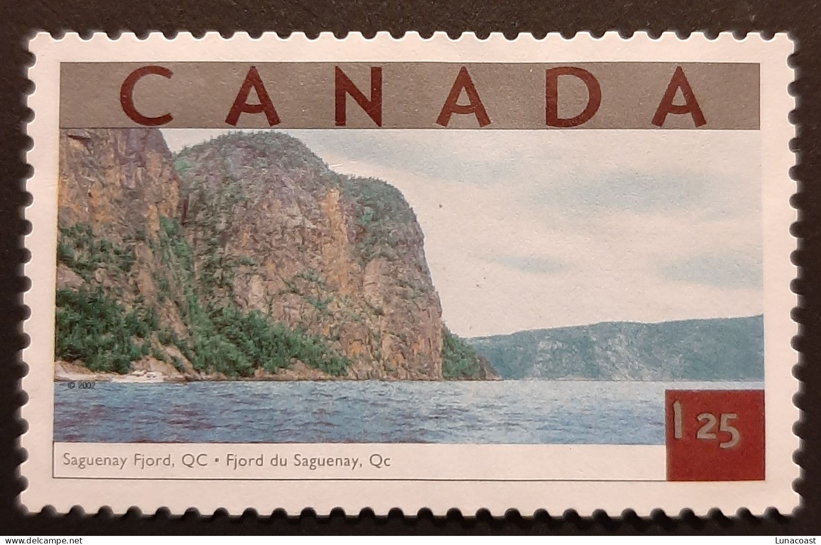 Canada 2002 USED Sc.#1953d  1.25$  Tourist Attractions, Saguenay Fjord - Oblitérés