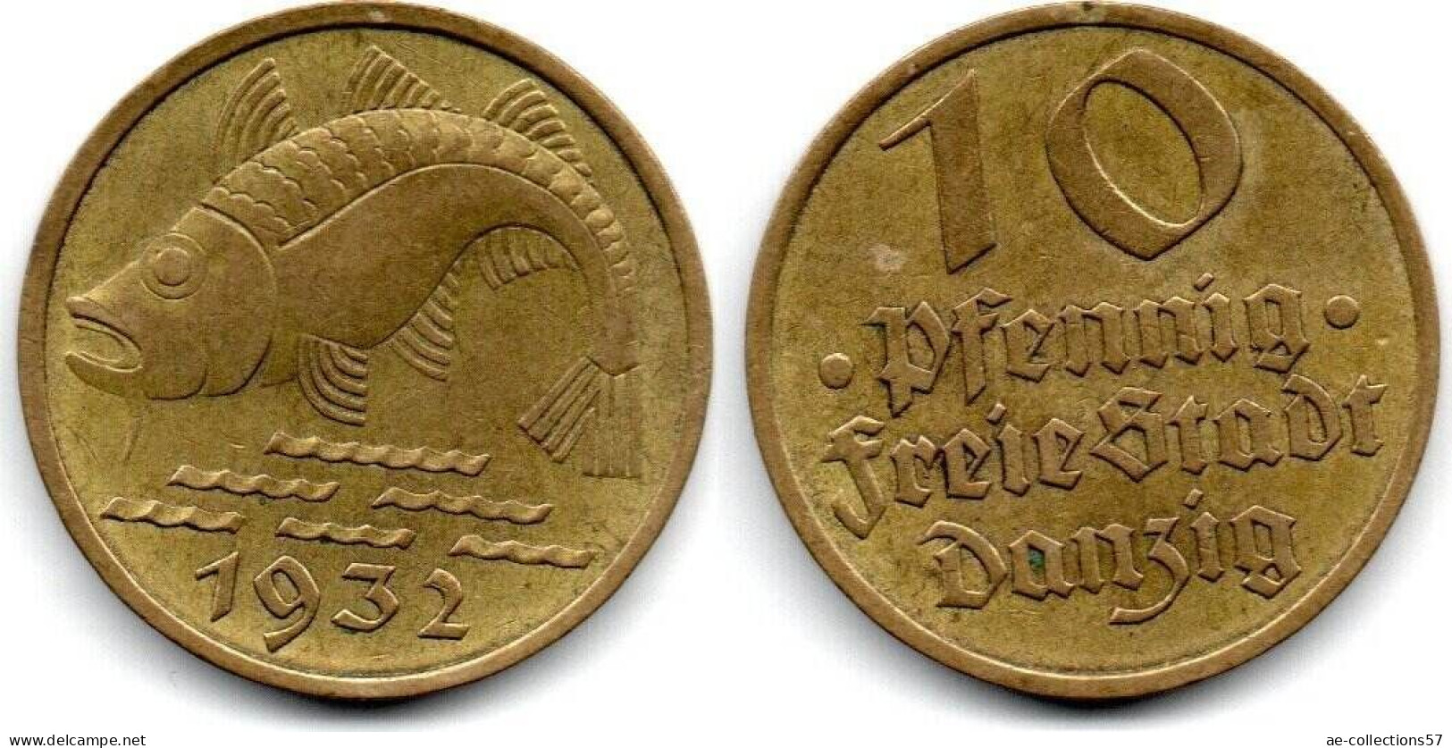 MA 33896 / Danzig - Gdansk 10 Pfennig 1932 TTB - Altri & Non Classificati