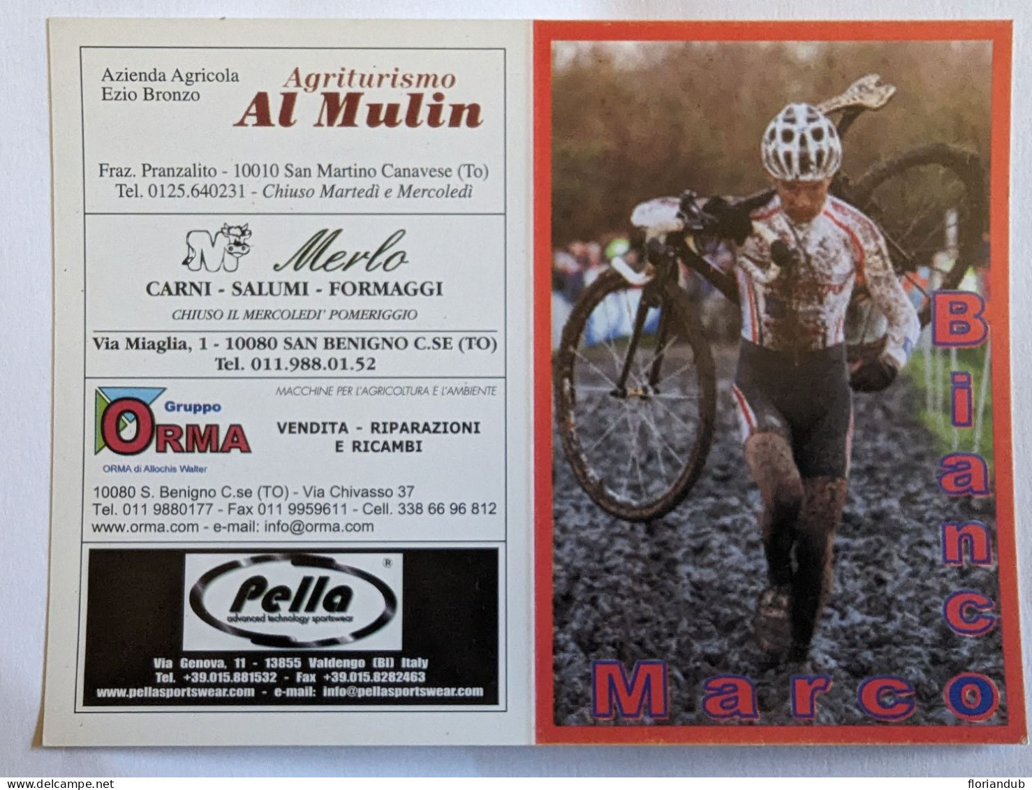 Calendrier 2098 - Cyclisme Bianco Marco - Petit Format : 2001-...