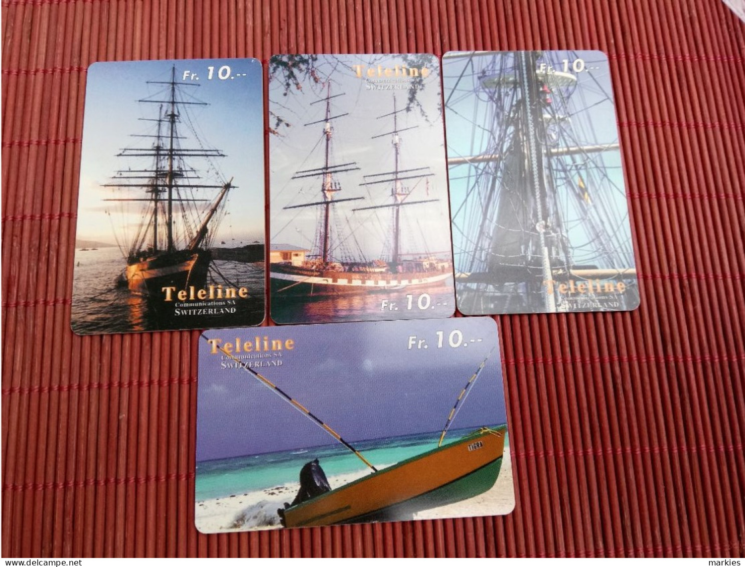 4Phonecards Boats Used Rare - Barche