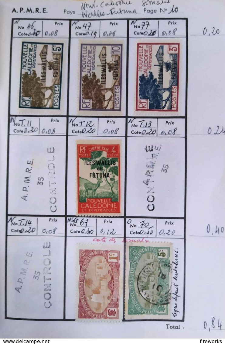 143 Timbres Colonies Françaises (Madagascar - Nelle Calédonie - Côte d'Ivoire - Niger)