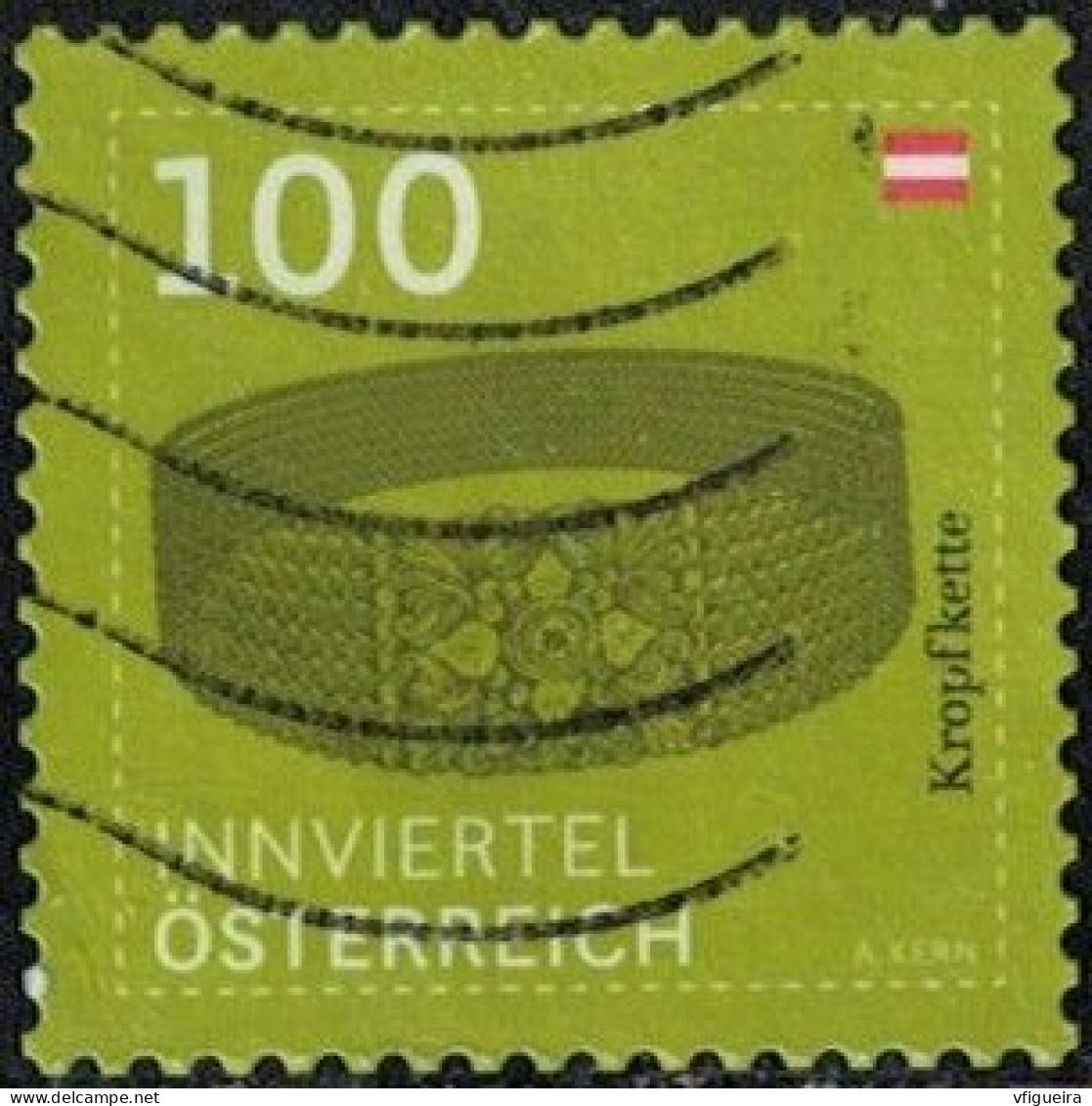 Autriche 2020 Oblitéré Used Kropfkette Innviertel Collier Ras Du Cou Y&T AT 3367 SU - Used Stamps