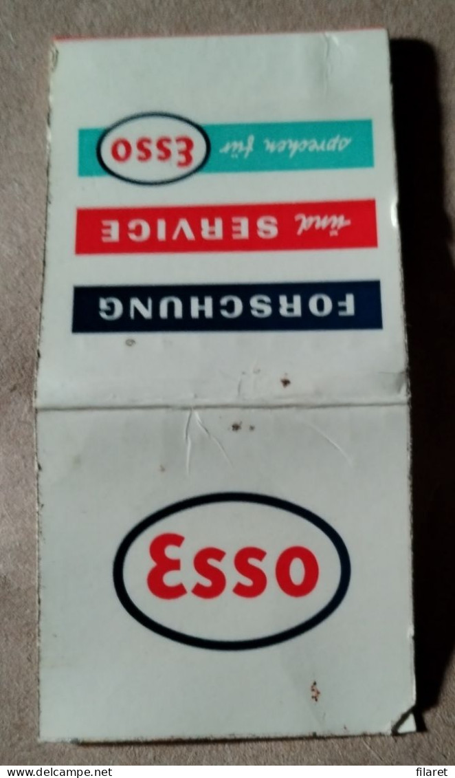 ESSO OIL,CALENDAR 1961 ,MATCHBOX,BOOKMATCH - Scatole Di Fiammiferi