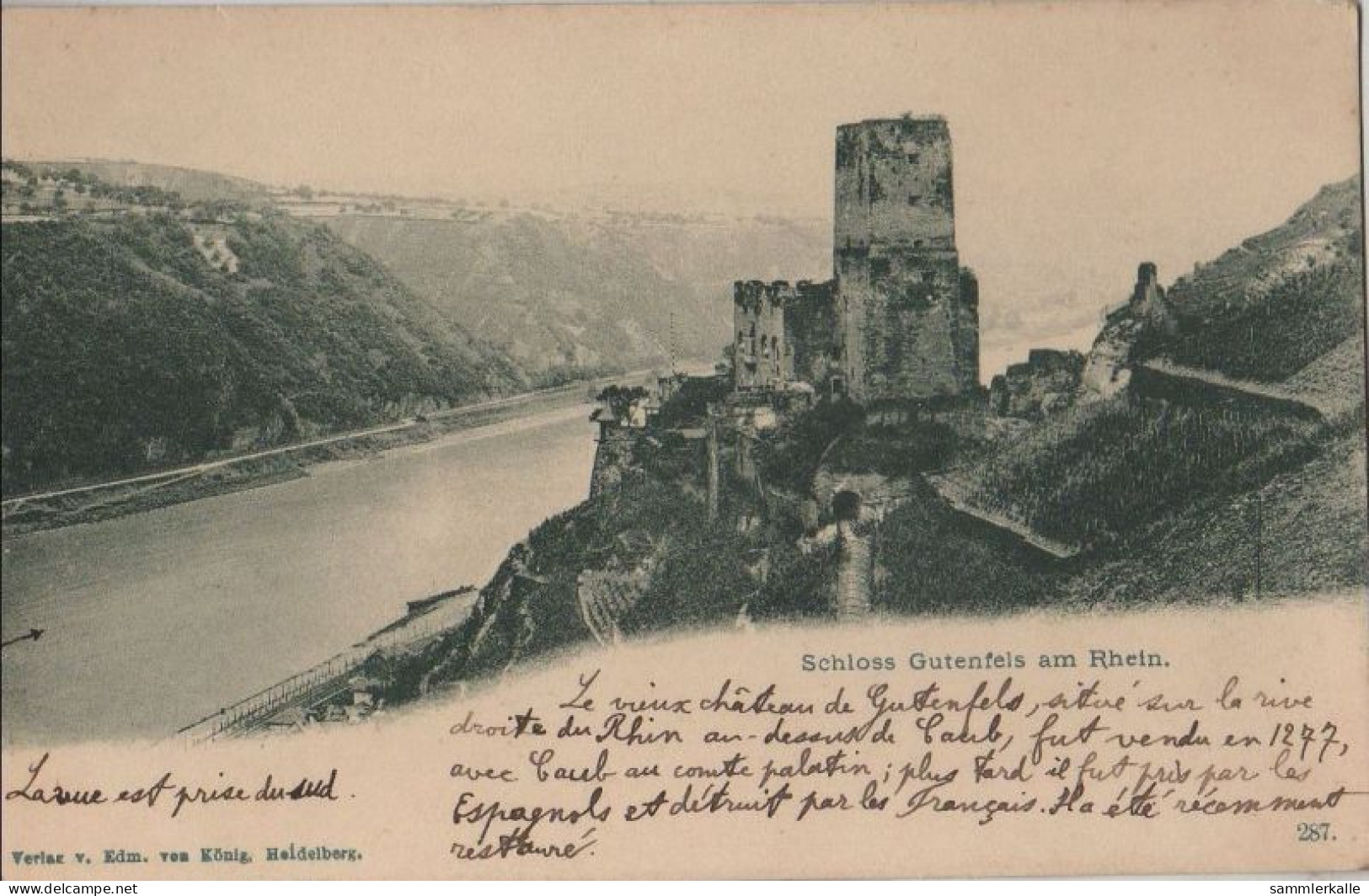 32079 - Kaub, Burg Gutenfels - Ca. 1925 - Kaub