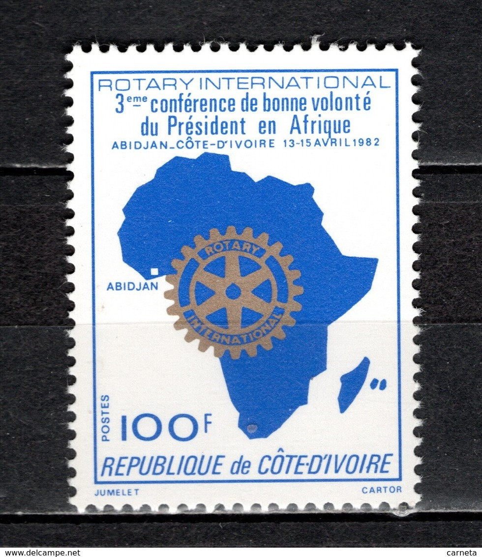 COTE D'IVOIRE N° 604  NEUF SANS CHARNIERE COTE 1.20€  ROTARY INTERNATIONAL   VOIR DESCRIPTION - Costa De Marfil (1960-...)
