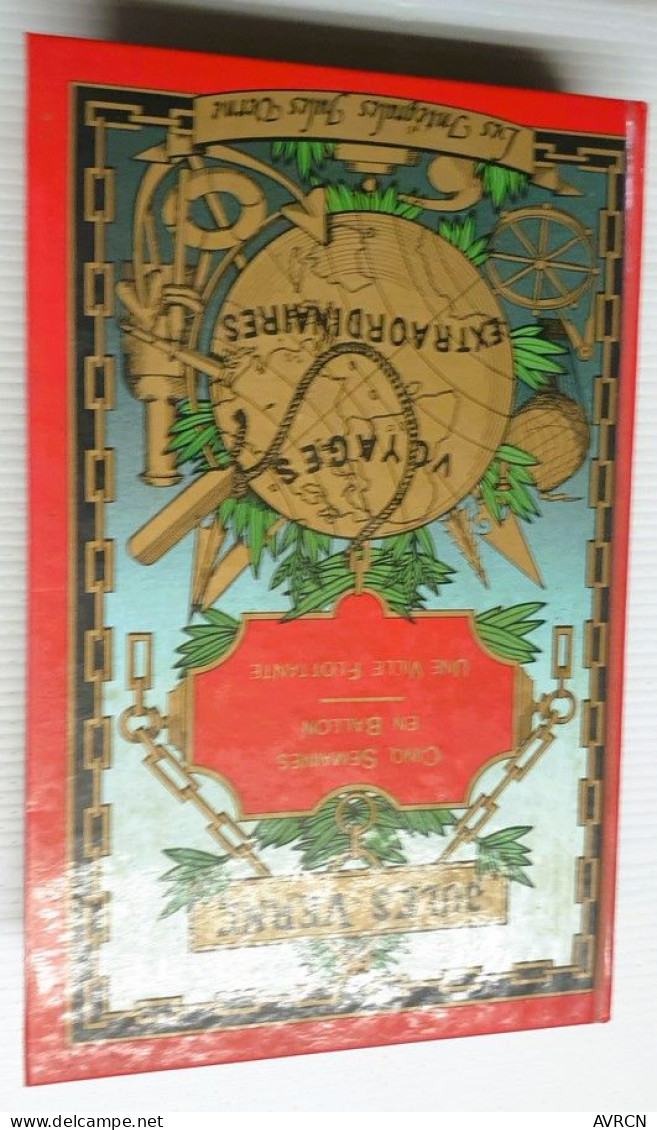 JULES VERNE. LES VOYAGES EXTRAORDINAIRES. 5 SEMAINES EN BALLON. 1 VILLE FLOTTANTE. 1978 - Fantásticos