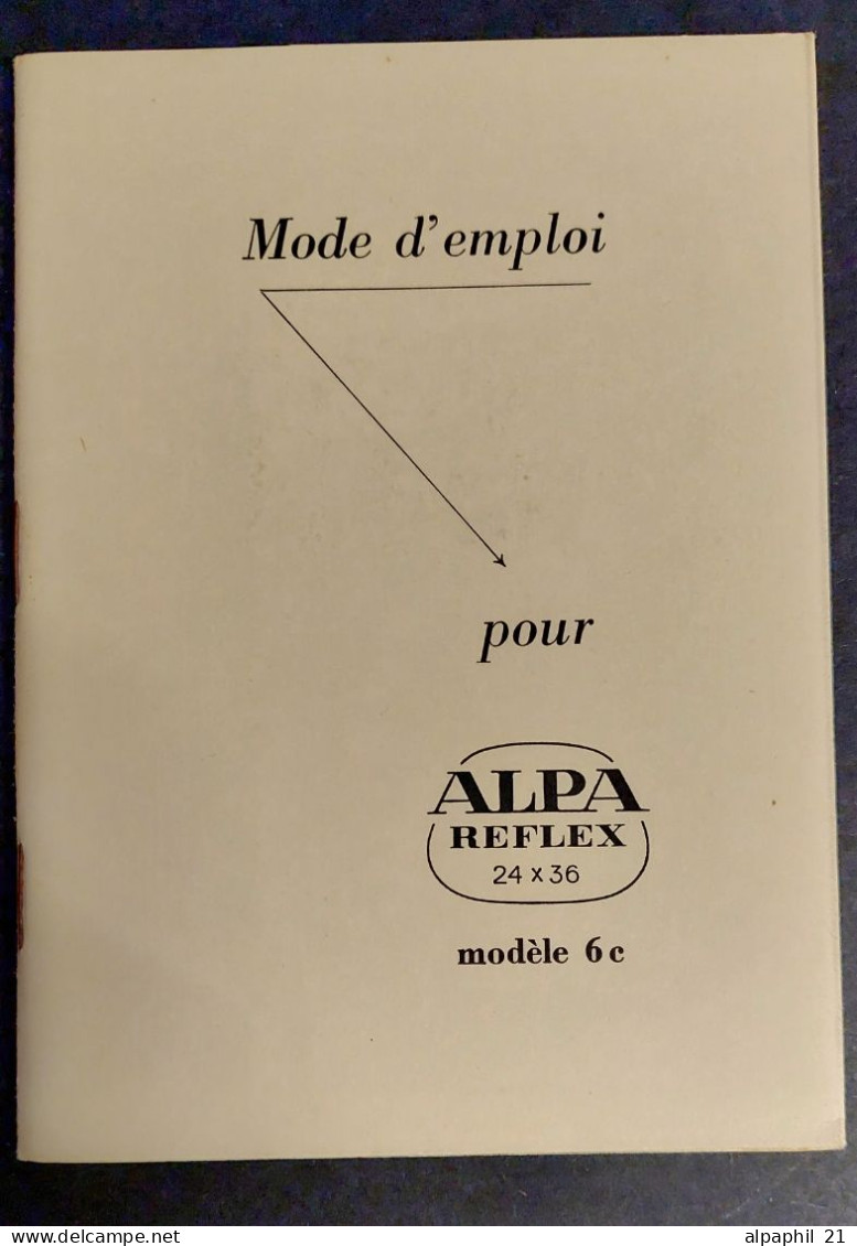 Alpa Reflex, Mode D'emploi Pour Mod. 6c - Material Y Accesorios