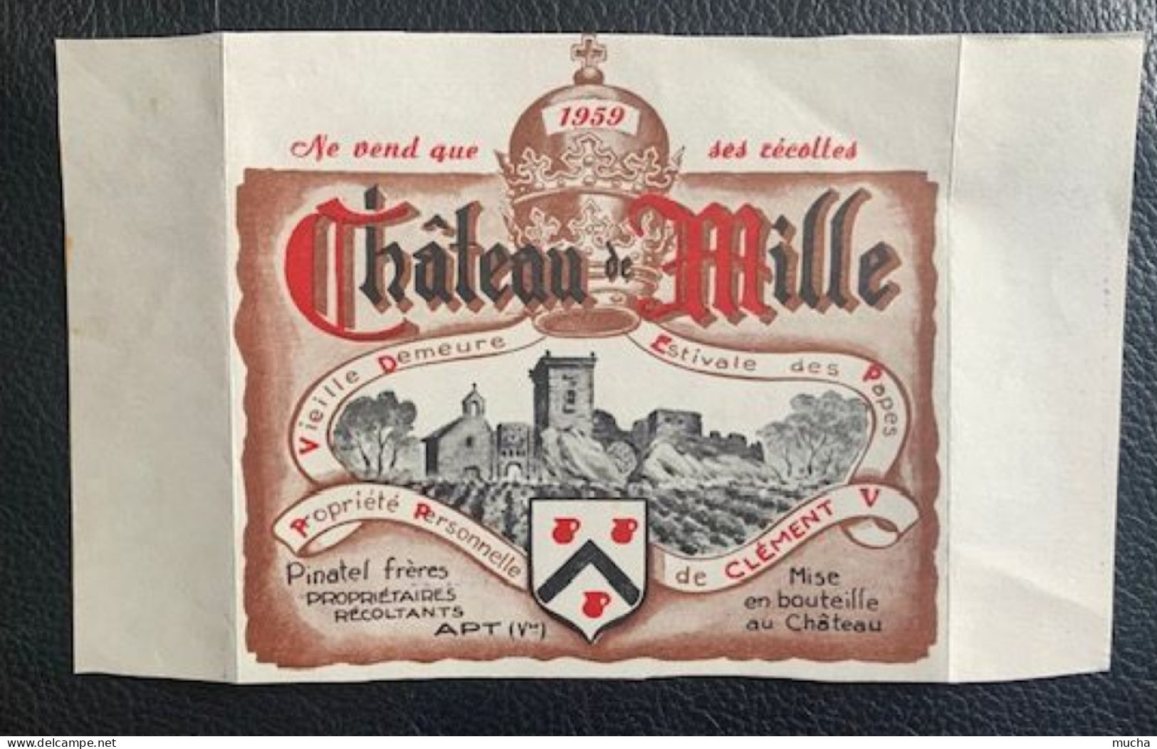 19815 - Château De Mille  1959  Demeure Estivale Des Papes  Apt - Côtes Du Rhône