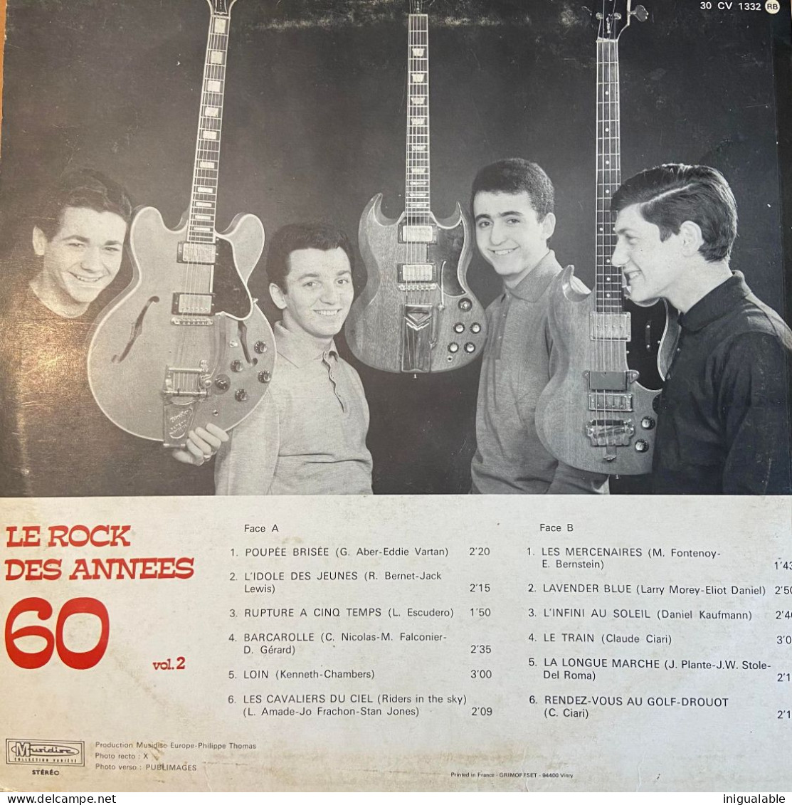 Les Champions - Le Rock Des Années 60 Vol. 2 (LP, ) - Autres - Musique Française