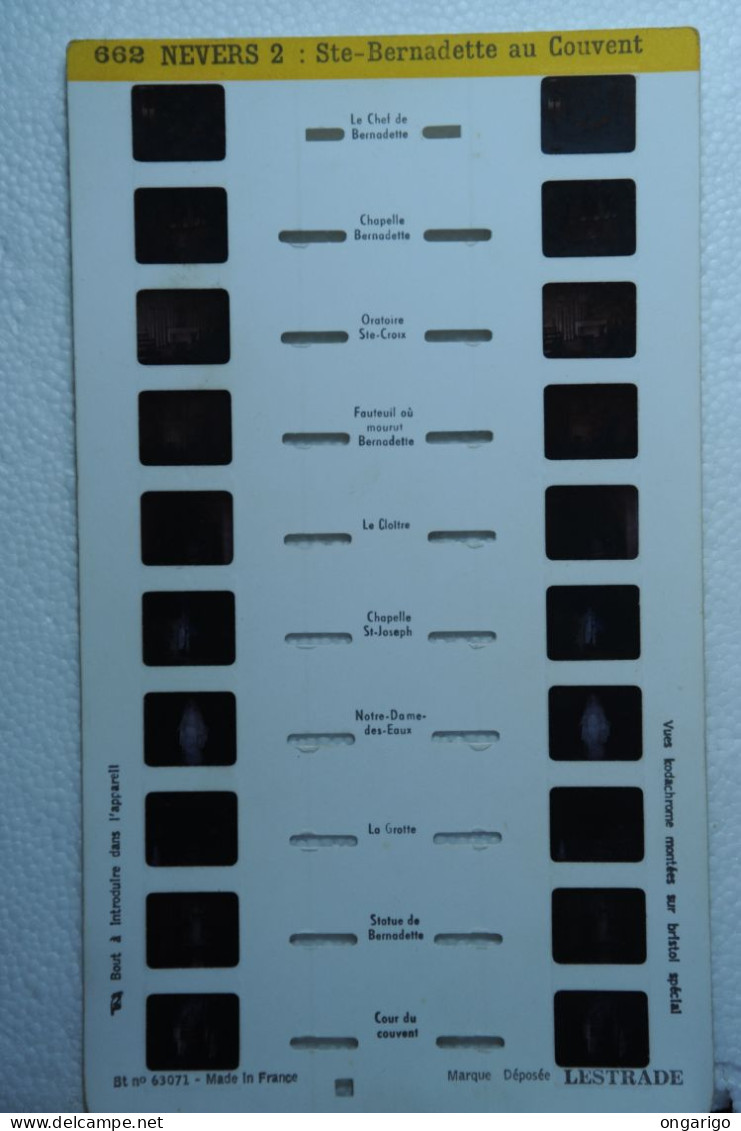LESTRADE :   662   NEVERS  N°2  :  STE-BERNADETTE AU COUVENT - Visionneuses Stéréoscopiques